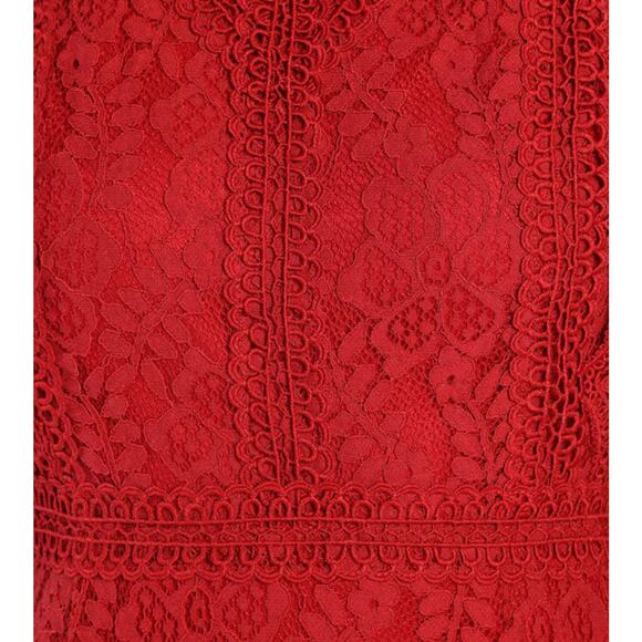 Lulus My Sweatheart Red Lace Mini Dress Size XL - Picture 4 of 14